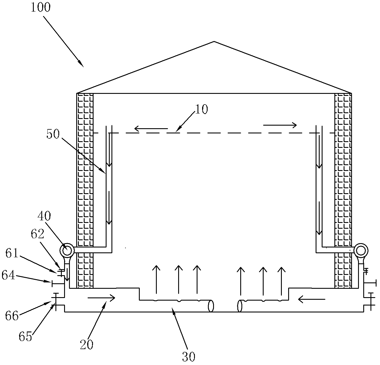 Recirculation fumigation system and method for granary