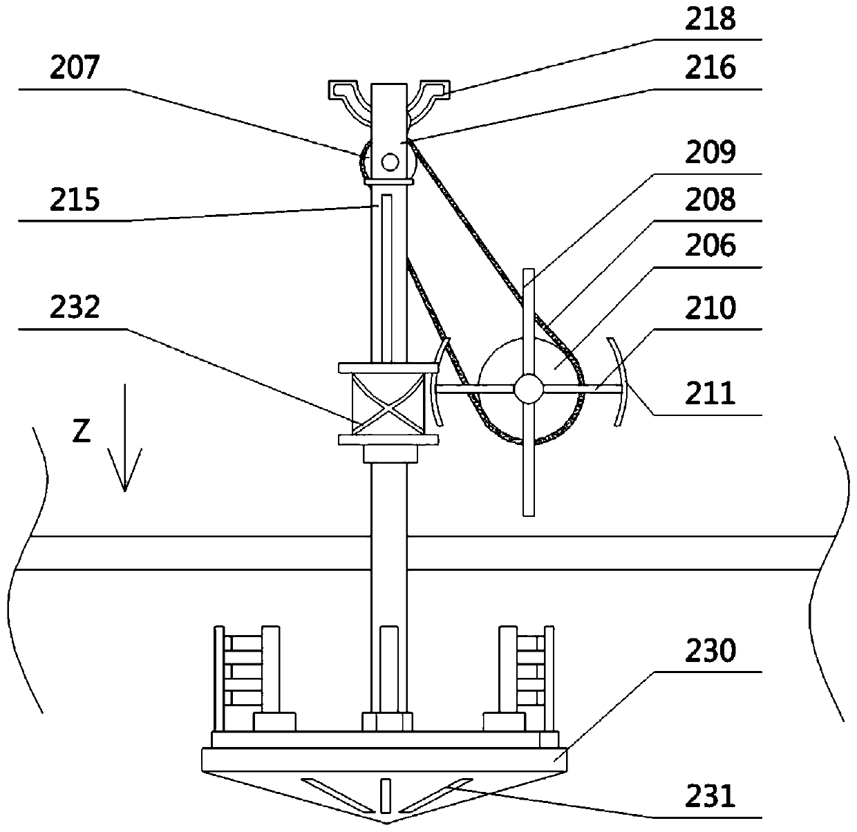 Sampling structure and sampling method for ocean exploration