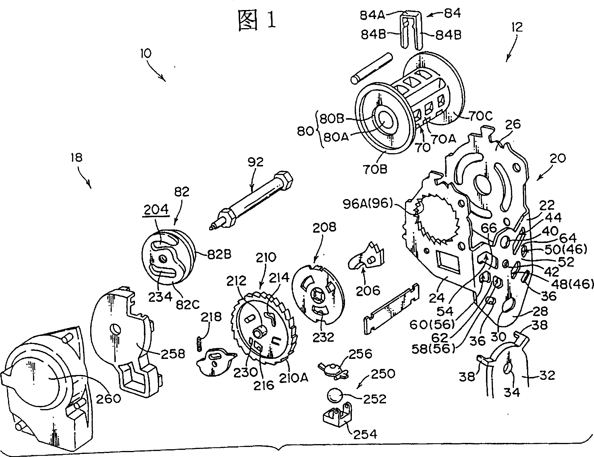 Webbing take-up device