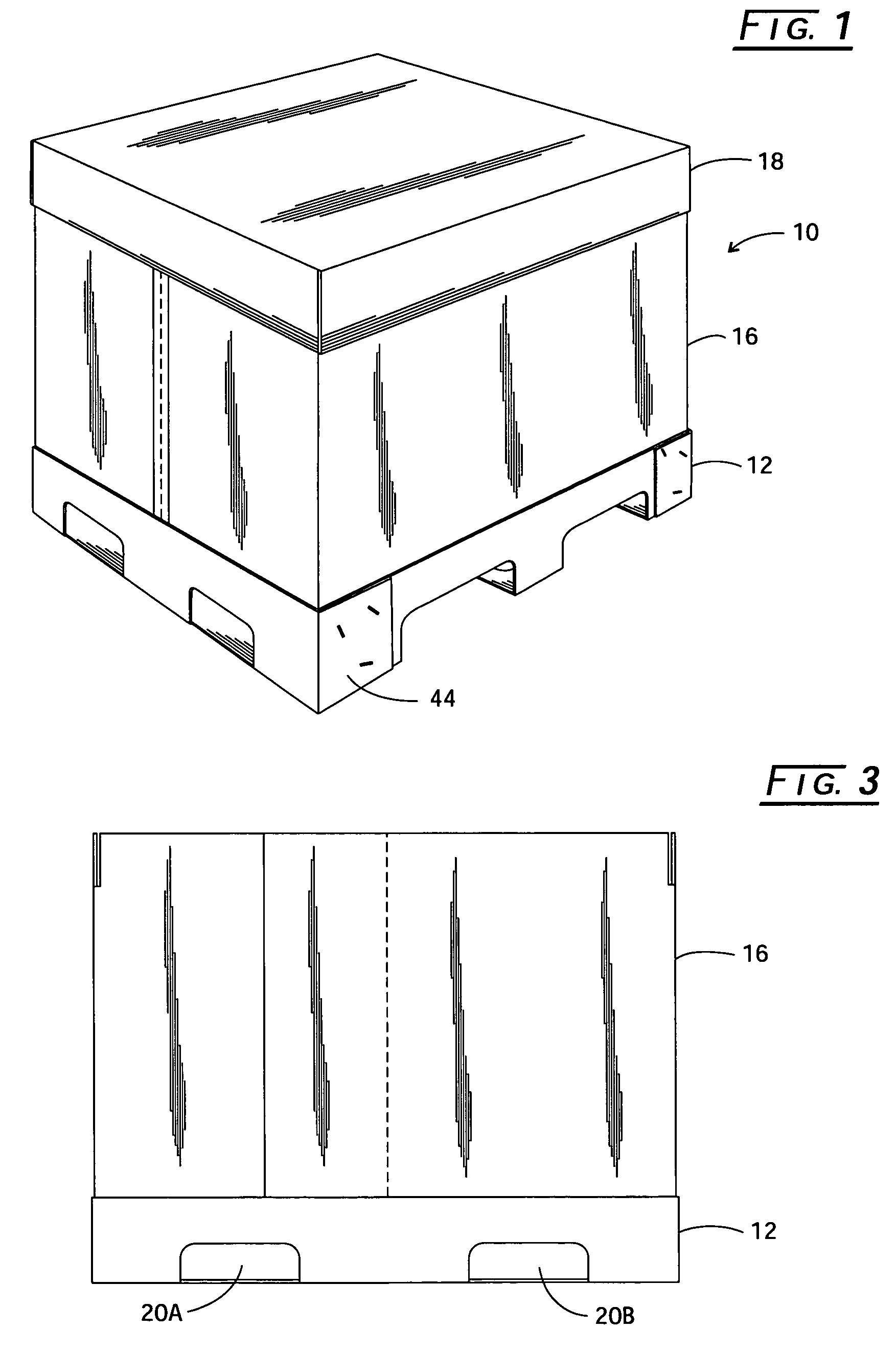 Self-locking pallet assembly