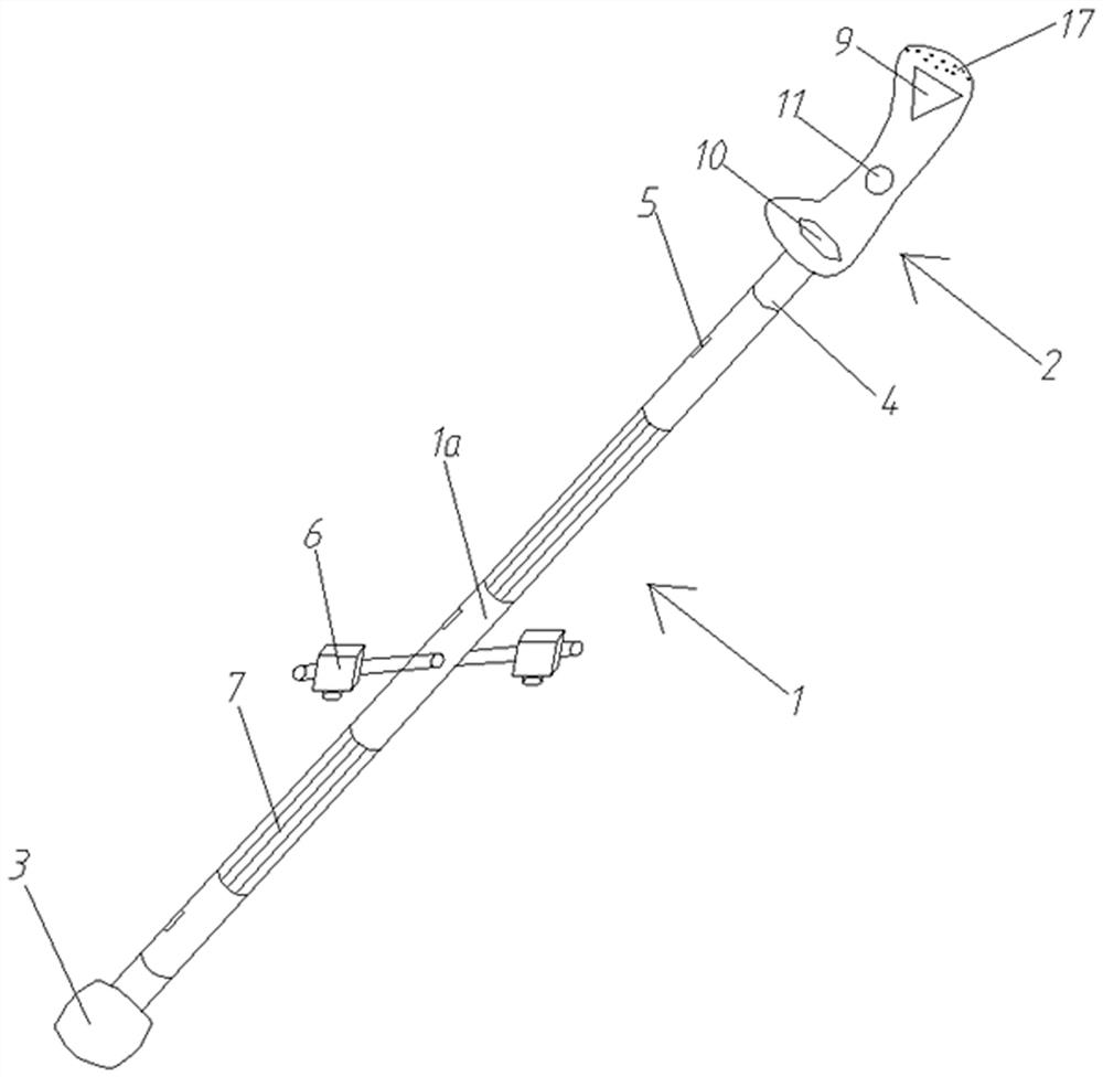 Intelligent tactile stick and blind guiding control method