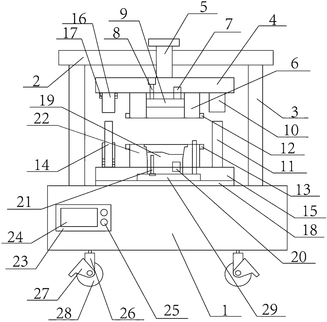 Exhaust pipe edge curling mechanism