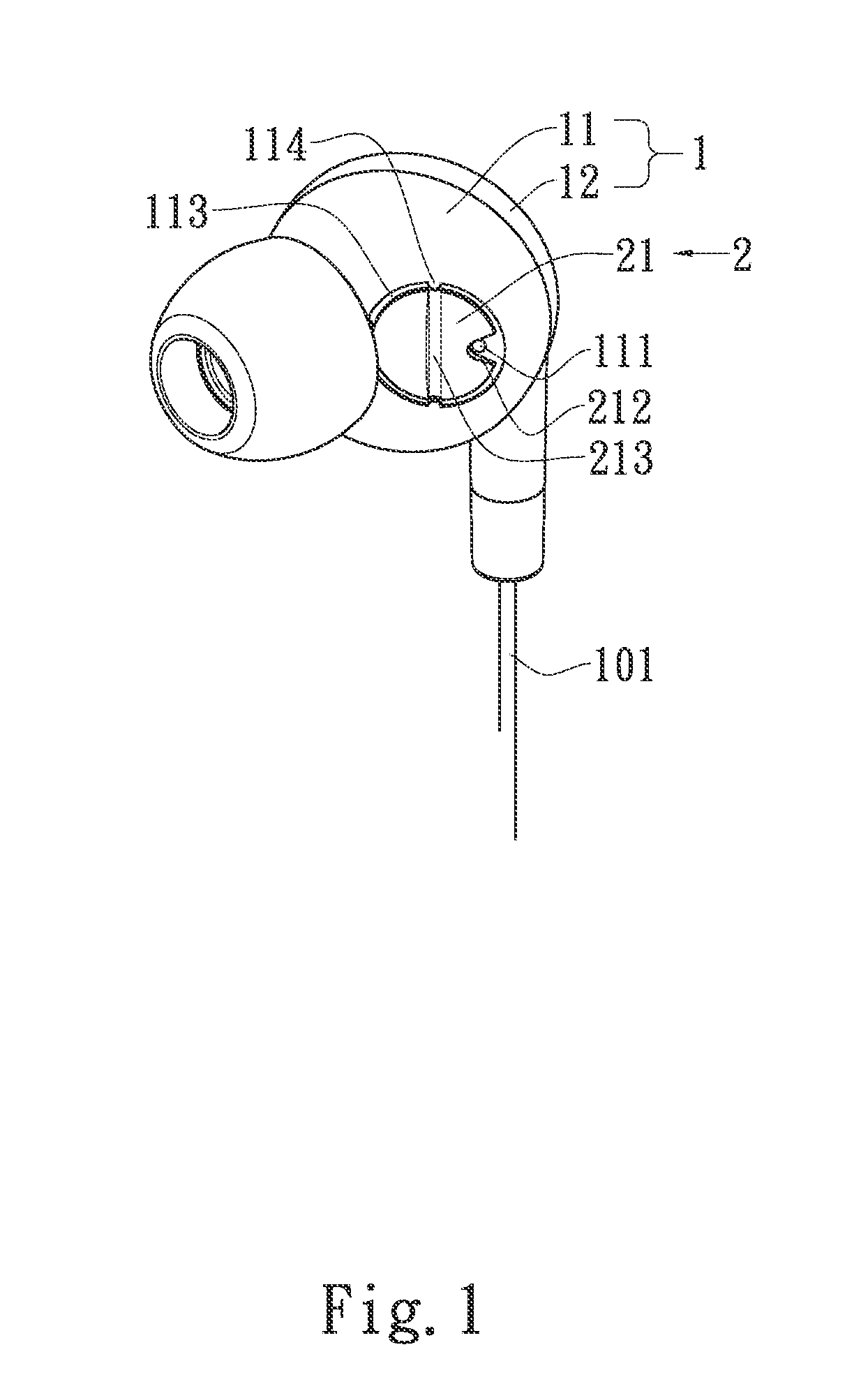 Earphone with tunable low pitch