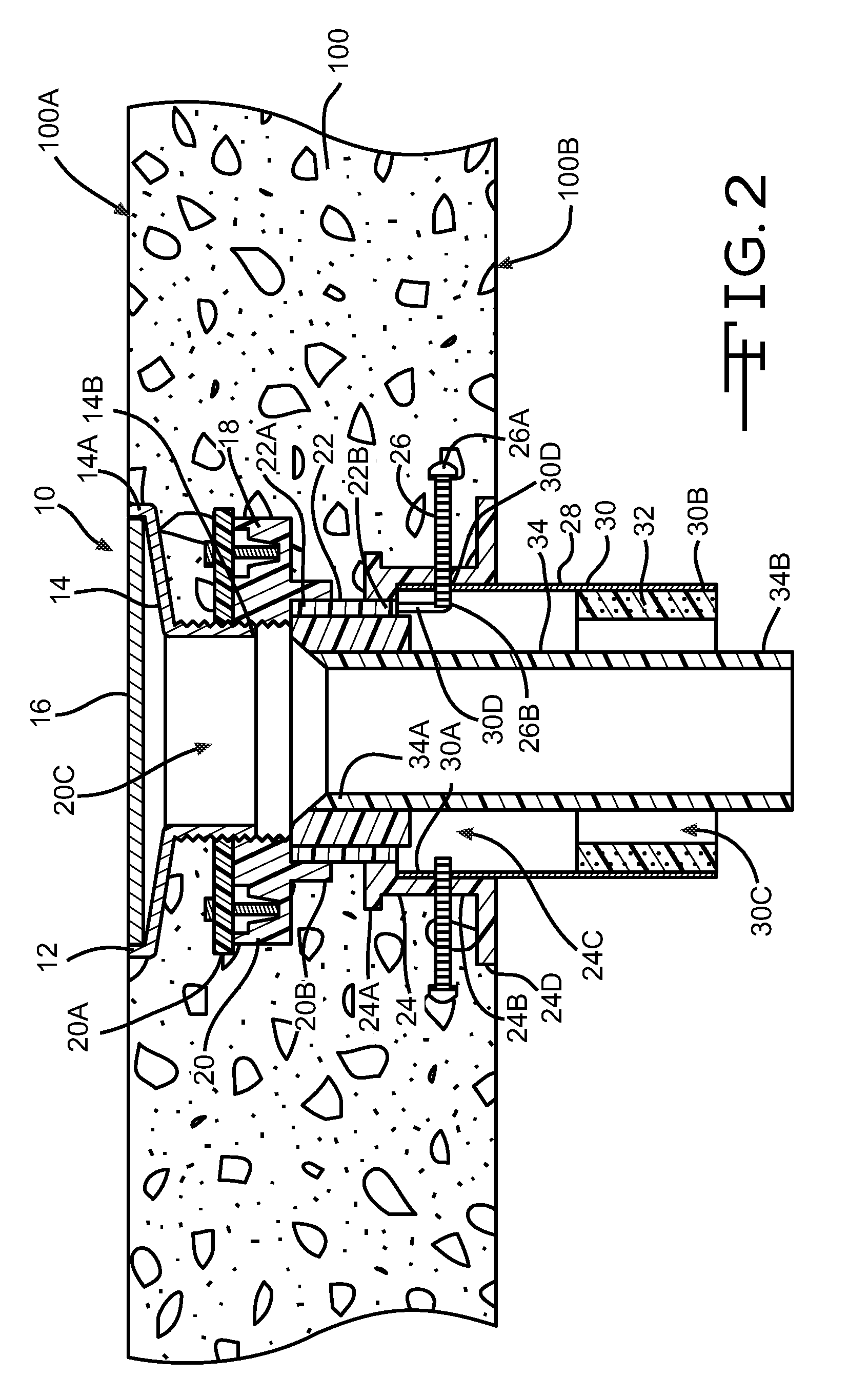 Firestop drain assembly