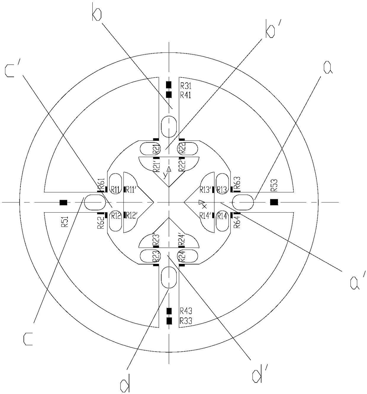 Six-dimensional force sensor