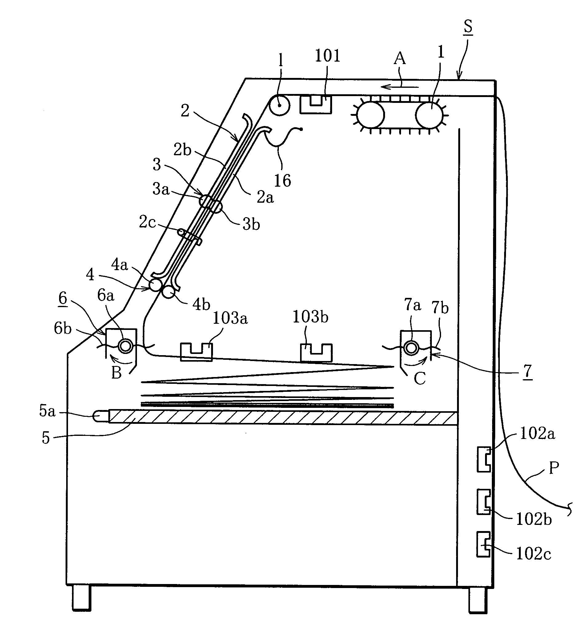 Folding device and printing system