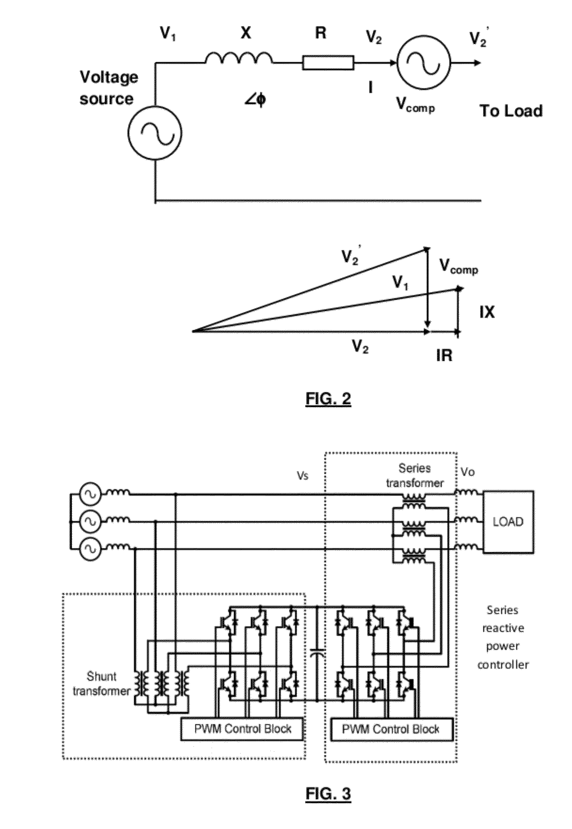 Power control circuit and method for stabilizing a power supply