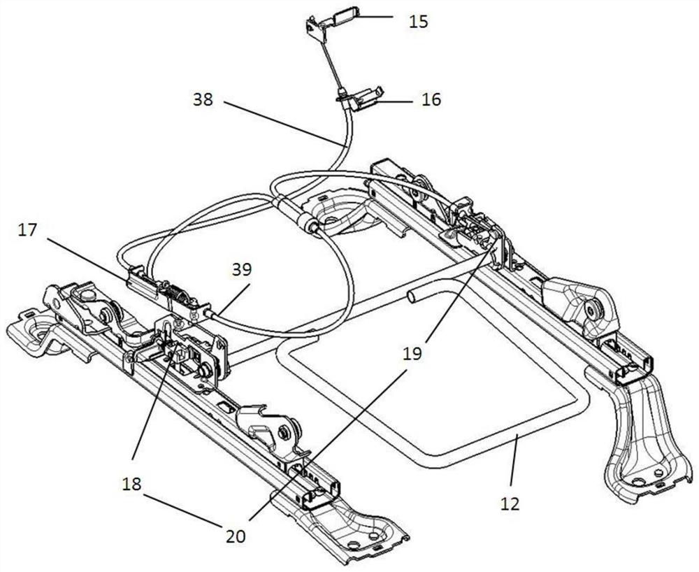 A manual seat frame