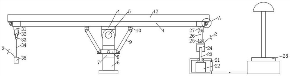 Automatic adjusting system for lighting angle of photovoltaic panel