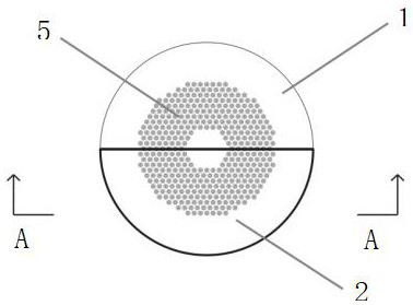 Far and near dual-purpose multi-point out-of-focus prismatic lens combination lens for preventing and controlling progressive myopia