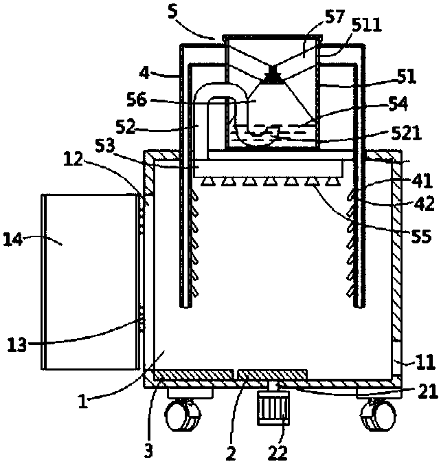 Dust cleaning device on second-hand household appliance