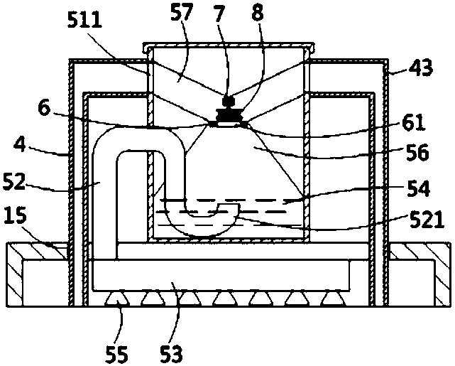 Dust cleaning device on second-hand household appliance