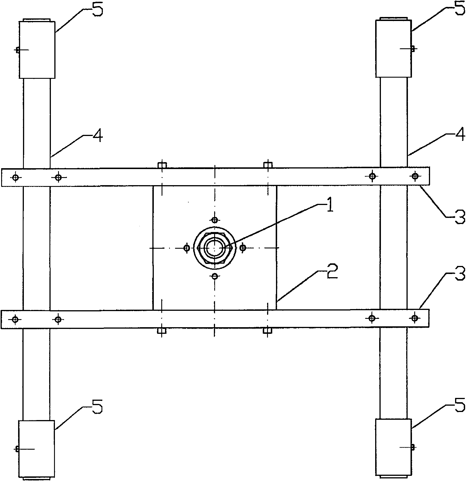 Cradle head for aerial photograph with two degrees of freedom by using aeromodelling helicopter as carrier