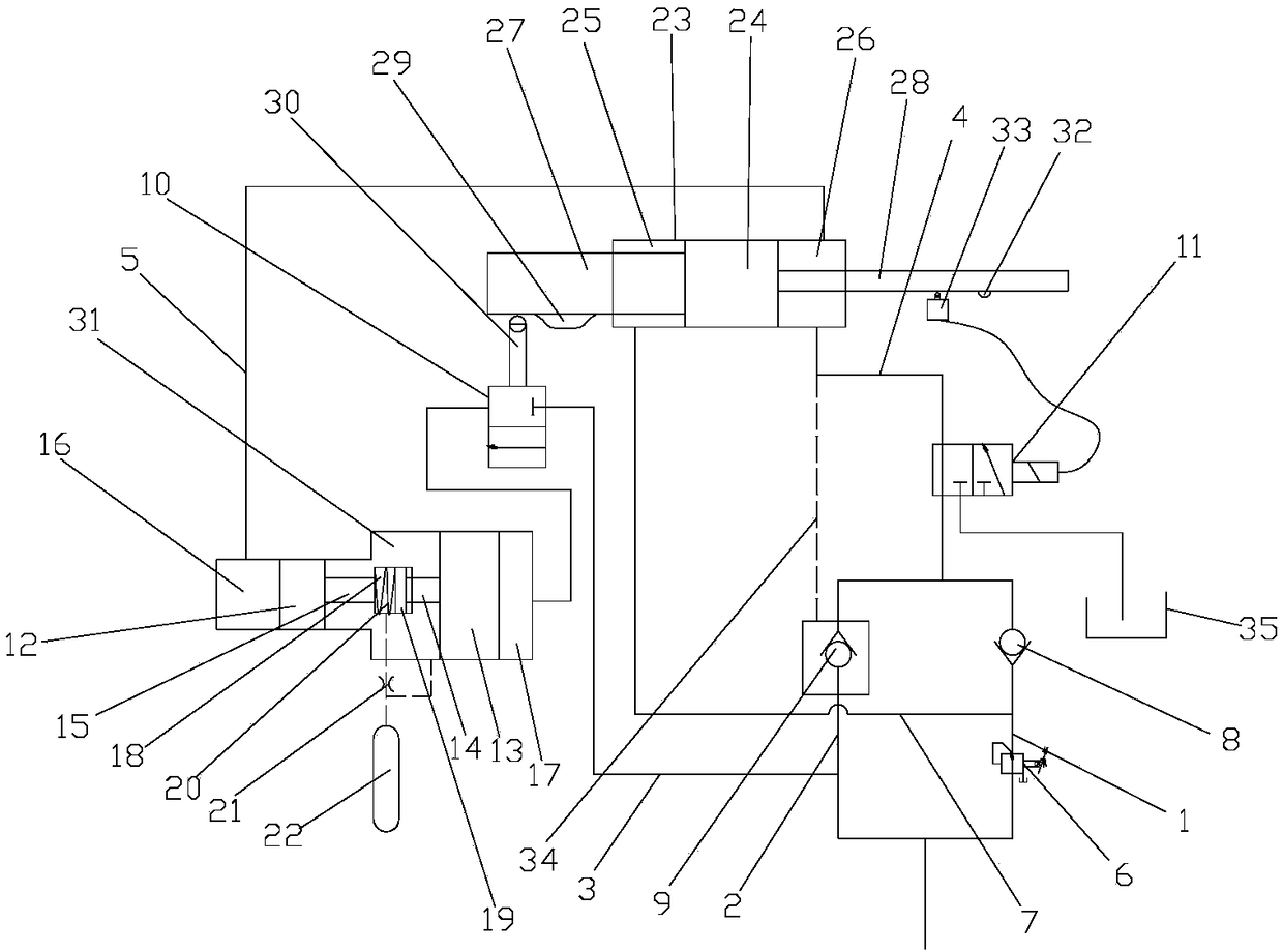 Electro-hydraulic control pressure machinery with hydraulic reversing function