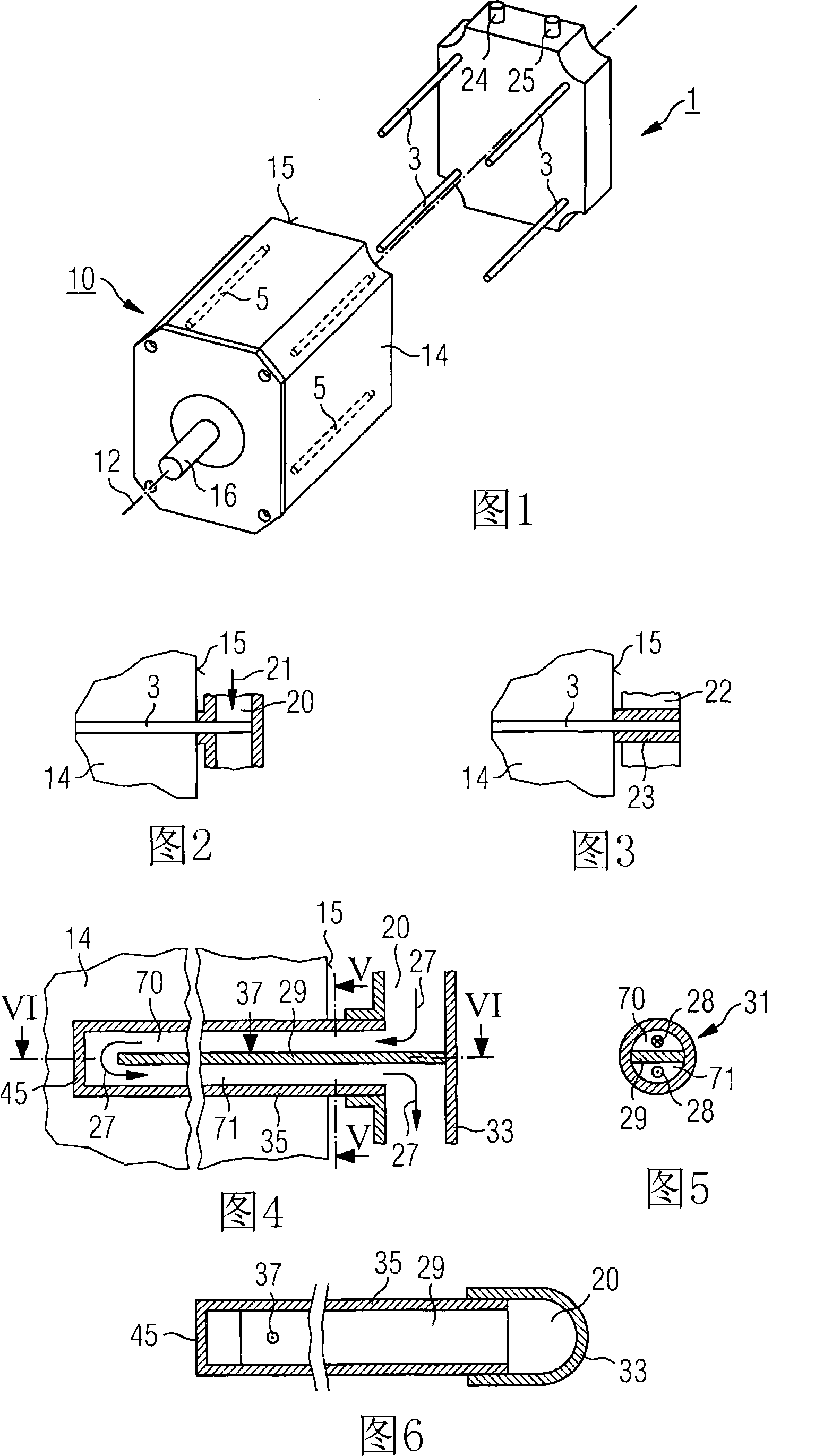 Cooling device pertaining to an electrical machine