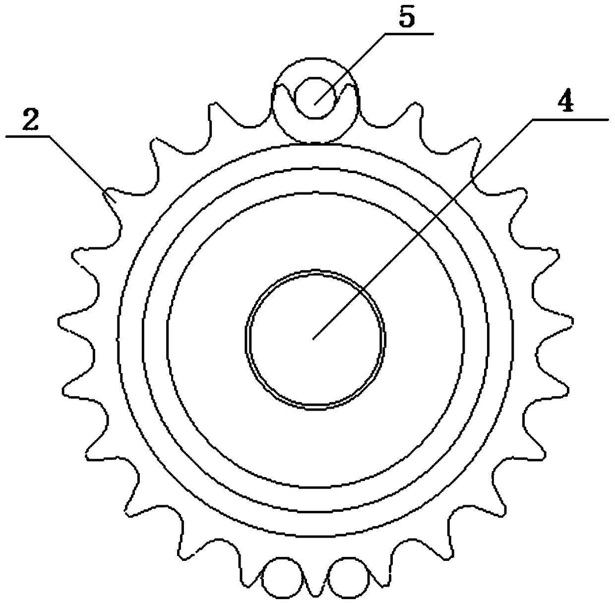 Alloy structure steel die-forged wheel hub of automobile engine cooling water pump