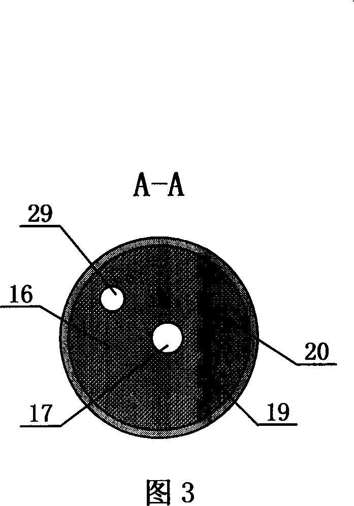 Recovering device for oxidization low pressure end gas in process of preparing terephthalic acid