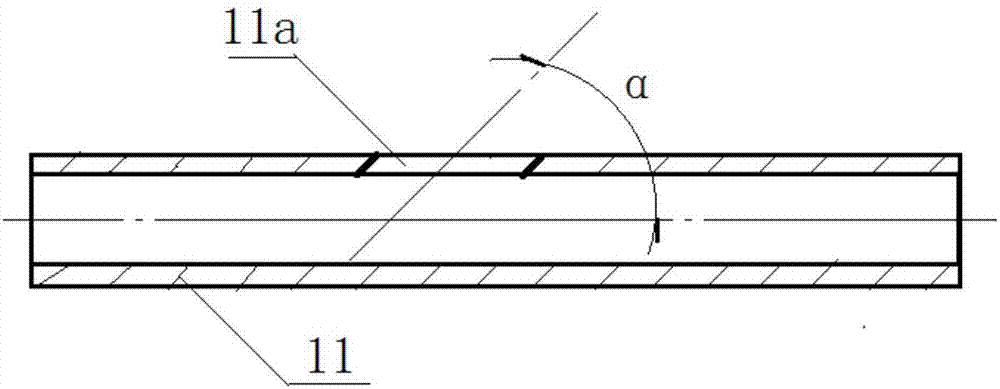 A manufacturing tool for the opening of the intersecting line of the circular pipe