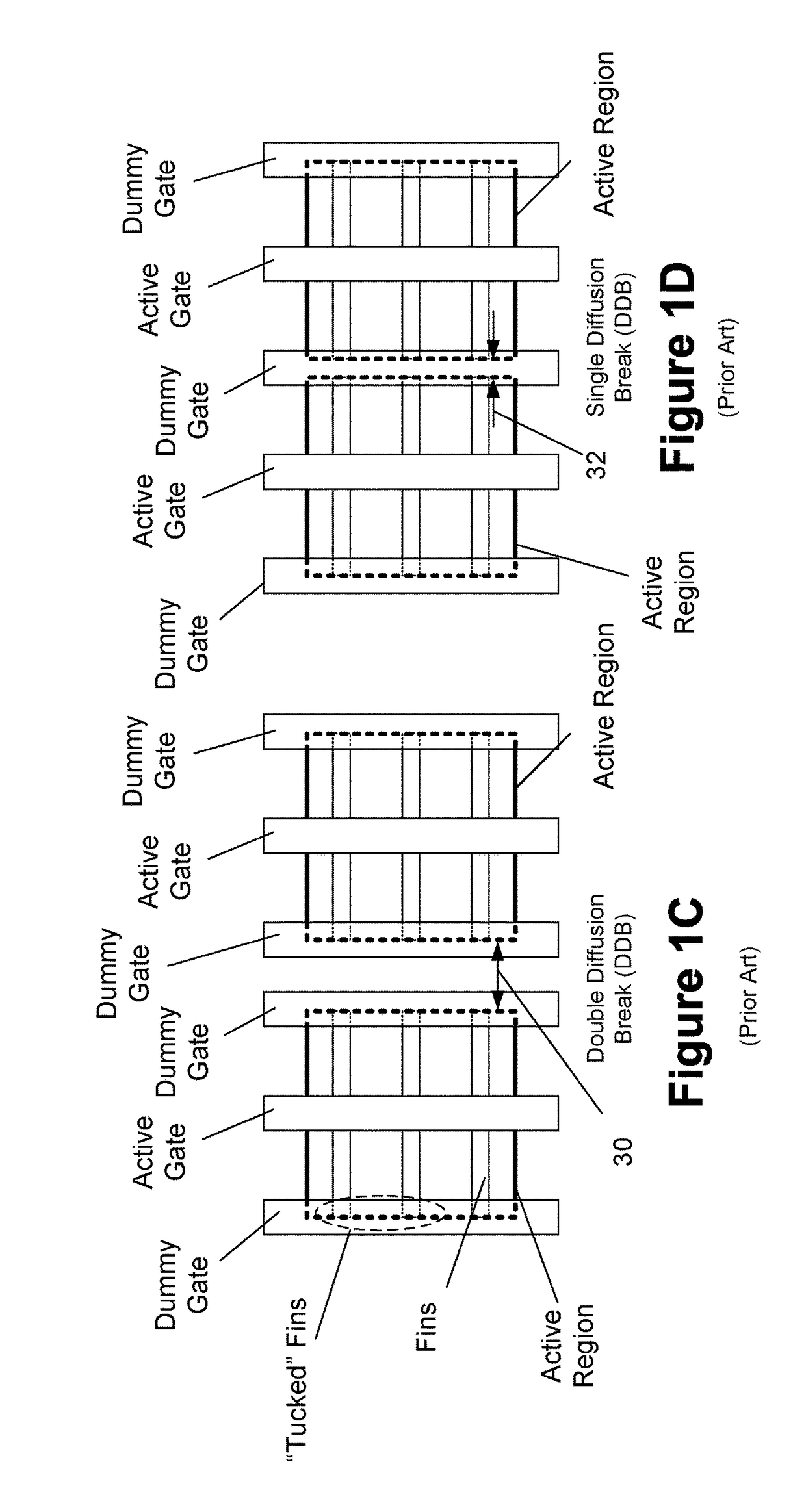 Single and double diffusion breaks on integrated circuit products comprised of finfet devices