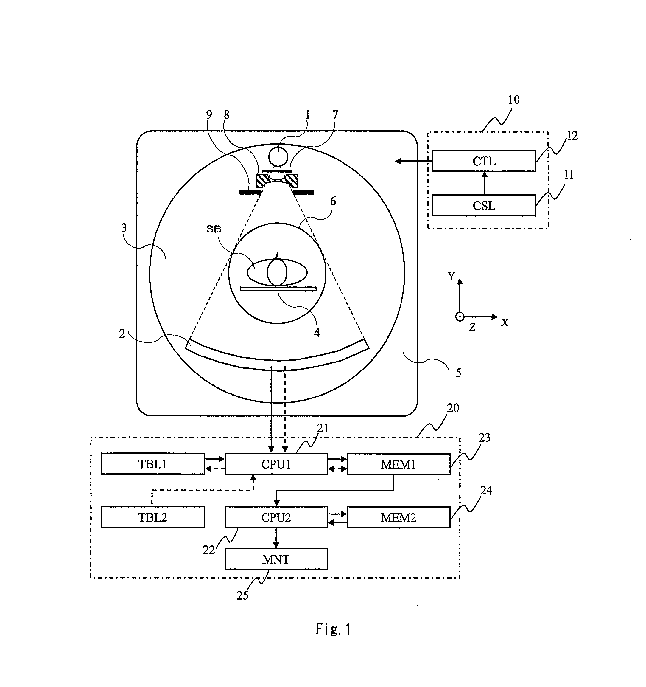 X-ray CT device, calcuration device, recording medium for x-ray CT device, and maintenance method for x-ray CT device