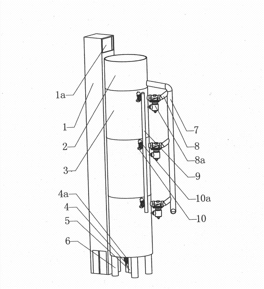 Three-dimensional cylindrical biogas digester generating device