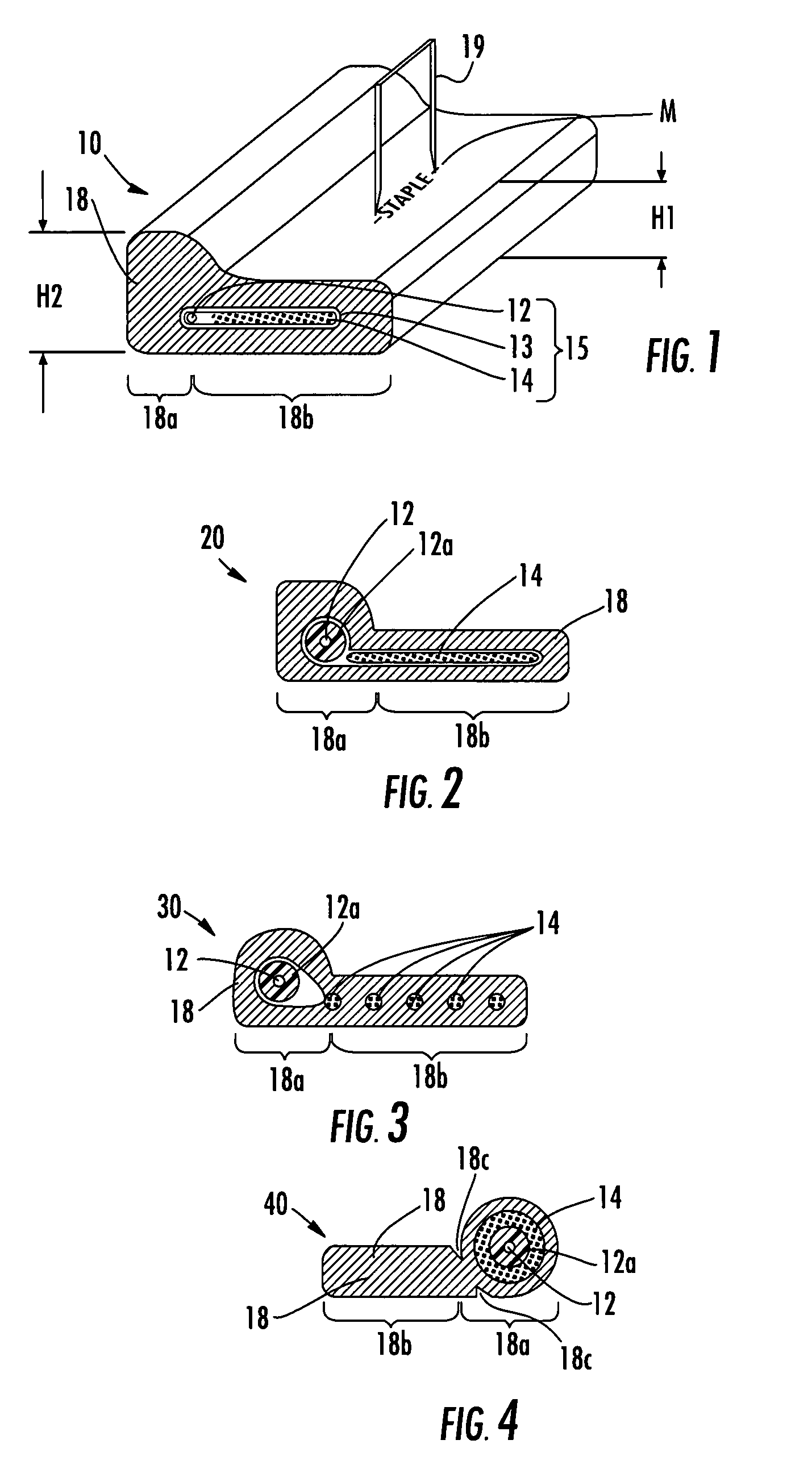 Fiber optic ribbons having an attachment portion