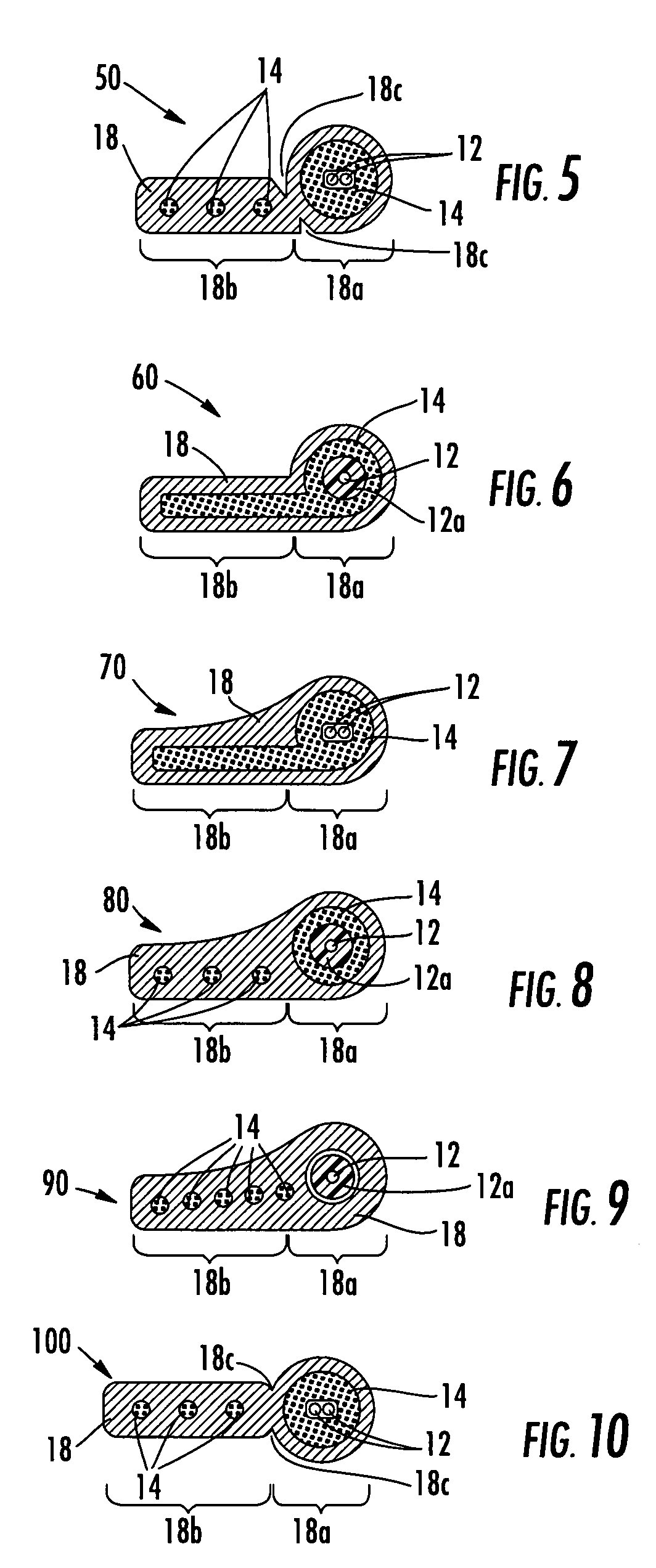 Fiber optic ribbons having an attachment portion