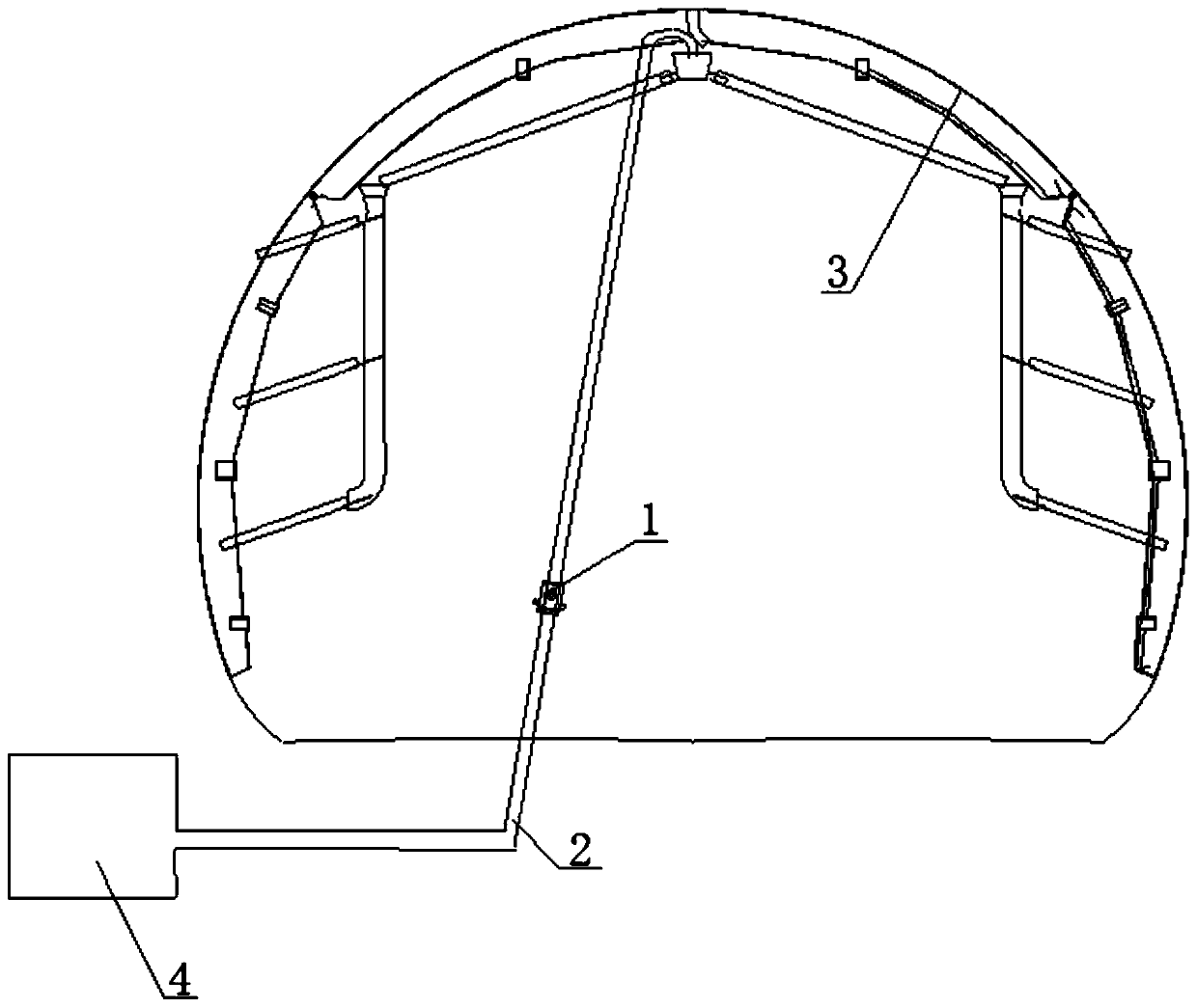 Concrete pouring control system and control method for tunnel secondary lining