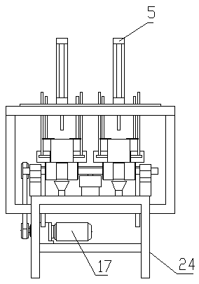 Automatic punching machine for flowerpots