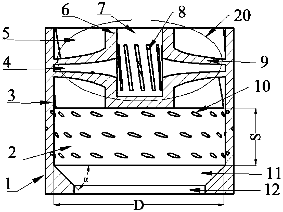 Lean pre-mixing mold nozzle injecting fuel from blades and full-ring combustion room