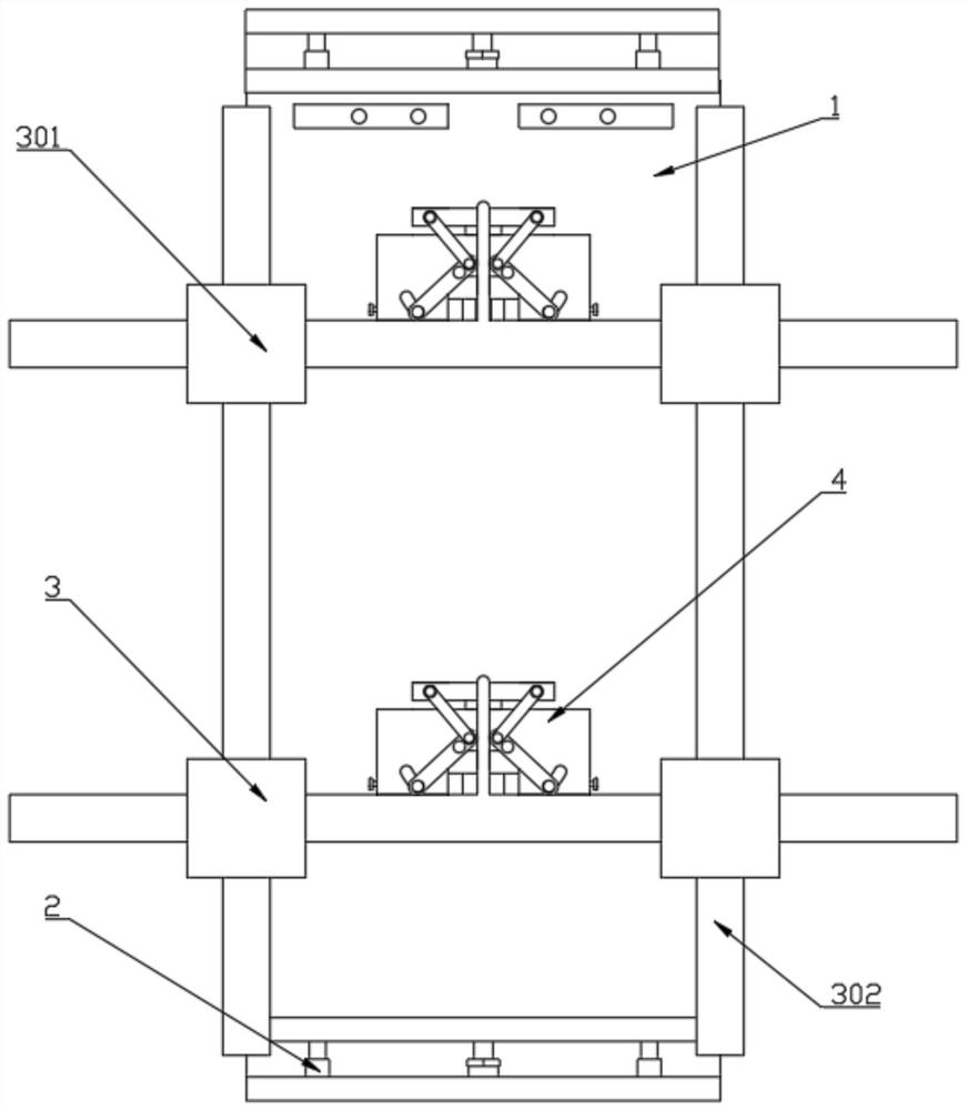 Clamping type large-plate curtain wall structure