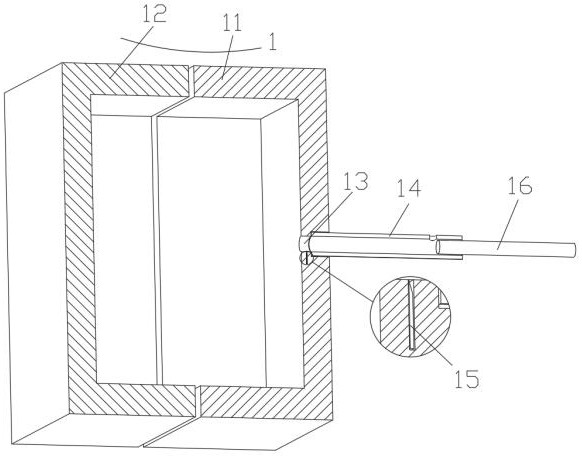 A demoulding device for an injection molding machine that automatically grinds the mold line