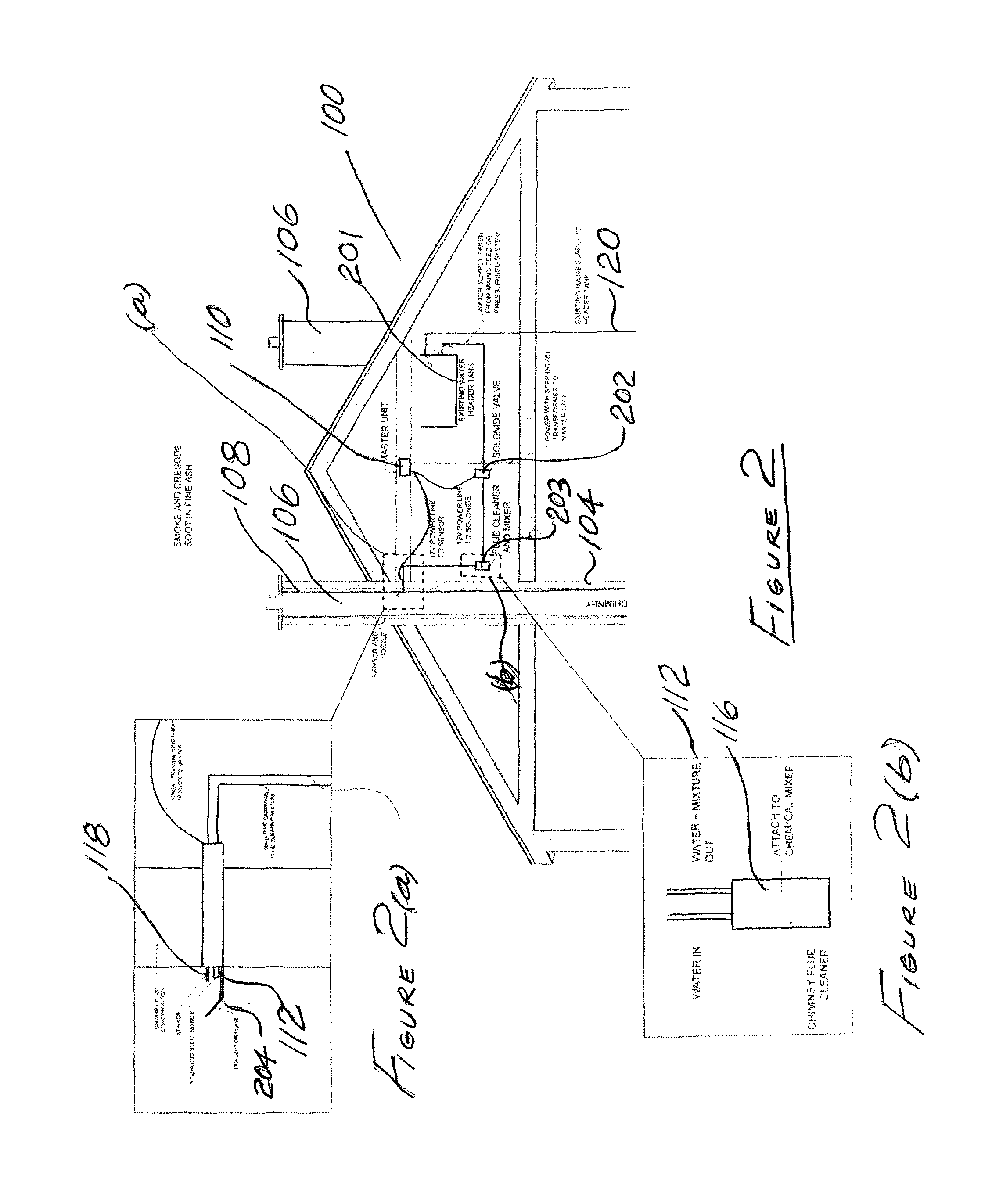 Chimney flue fire prevention system