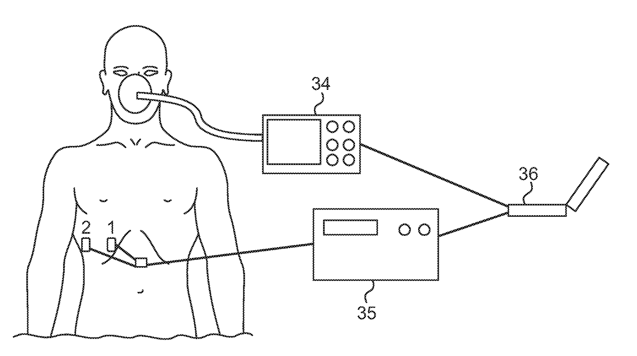 Respiratory volume monitor and ventilator