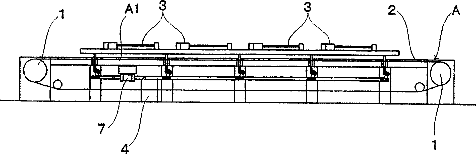 Lifting device of dyeing mechanism for flat screen printing machine