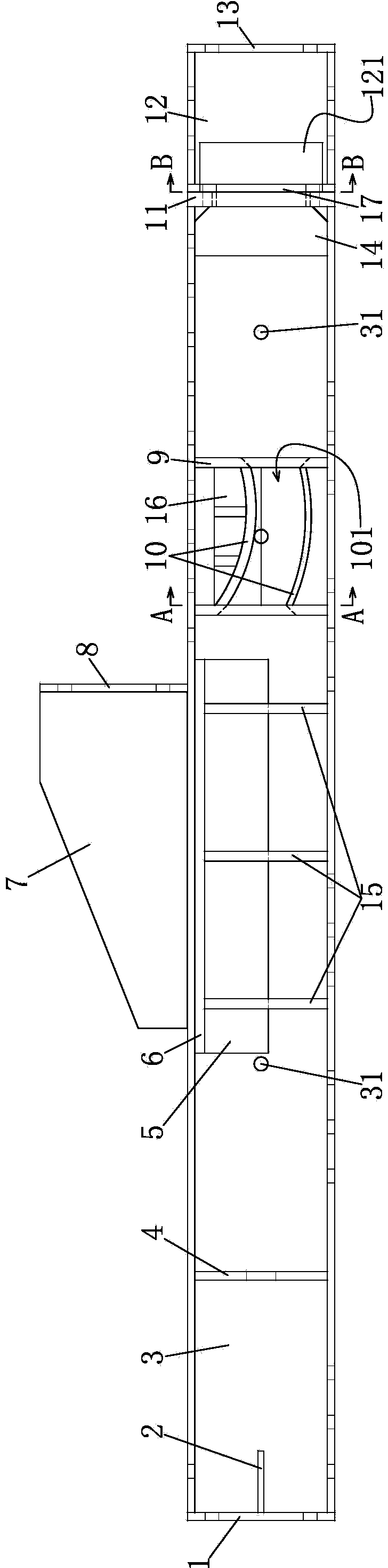 Steel stranded wire anchor gear installing device for foundation pit supporting inner supporting system