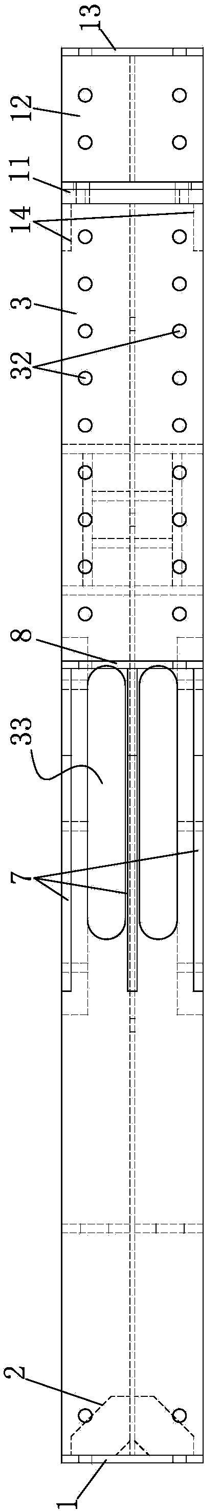 Steel stranded wire anchor gear installing device for foundation pit supporting inner supporting system