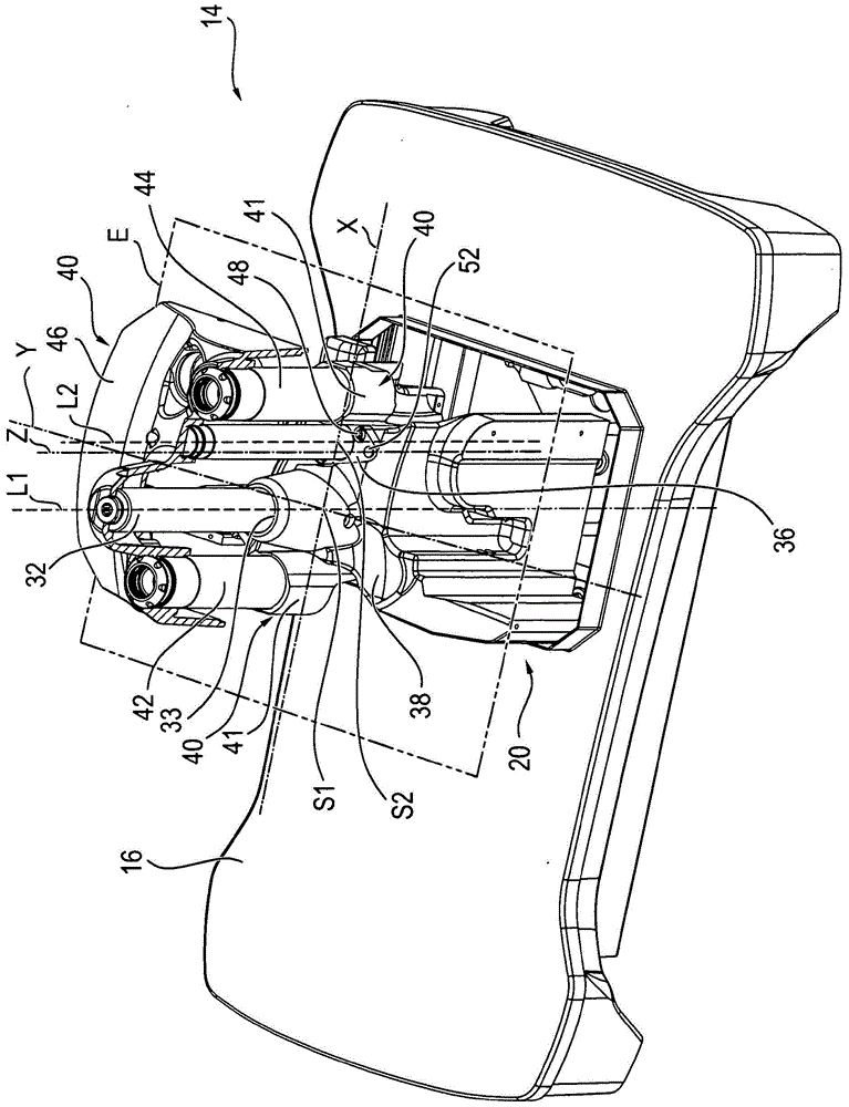 Device for adjusting the height of an operation table