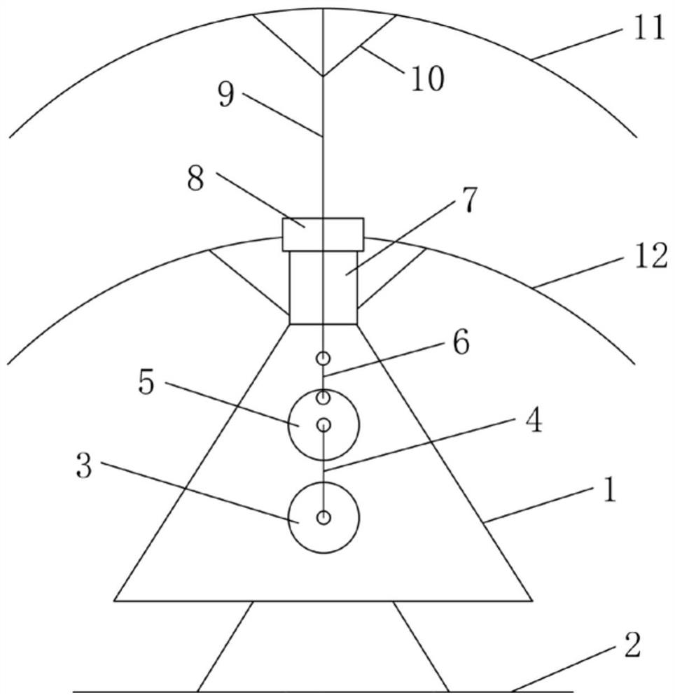 Aircraft with umbrella-shaped fins