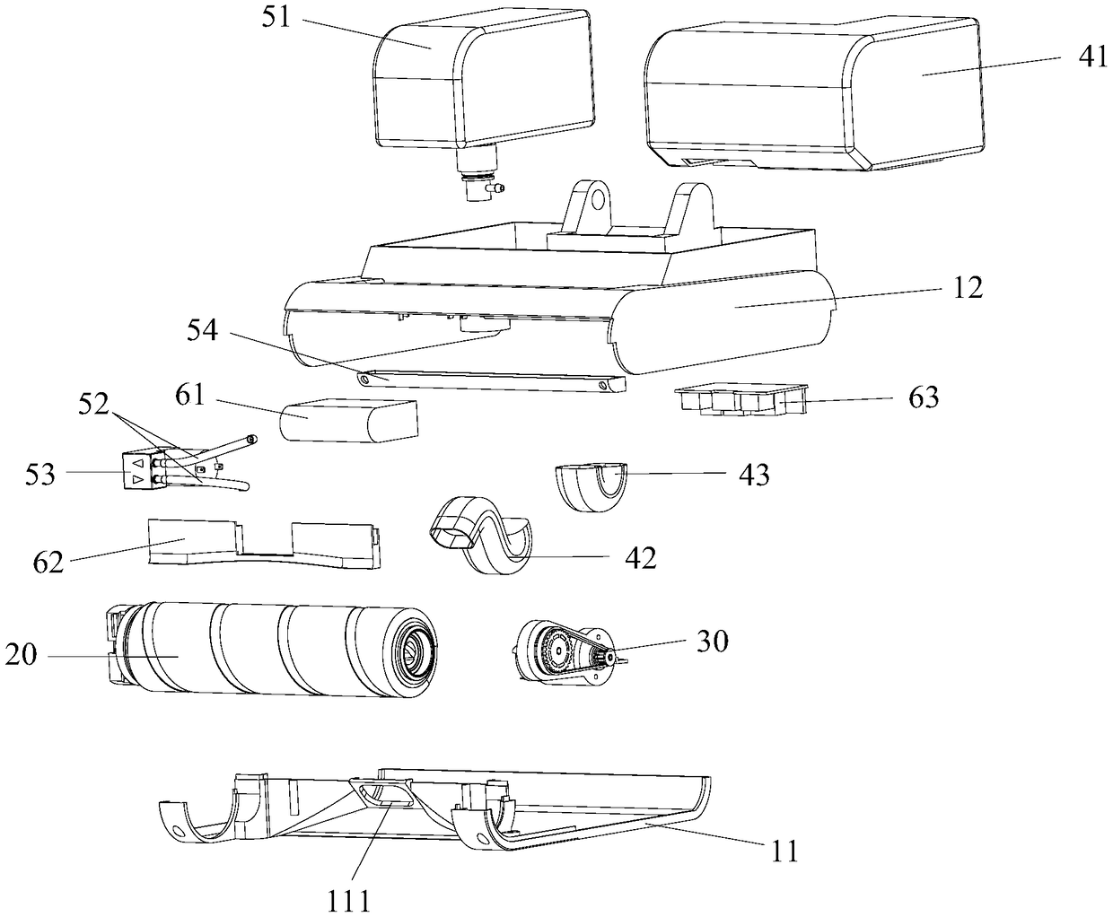 Floor brush assembly and vacuum cleaner