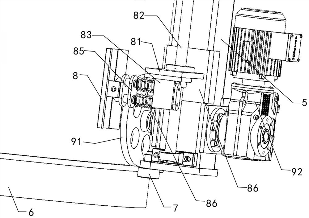 Hoisted cement pipe outer wall brushing device