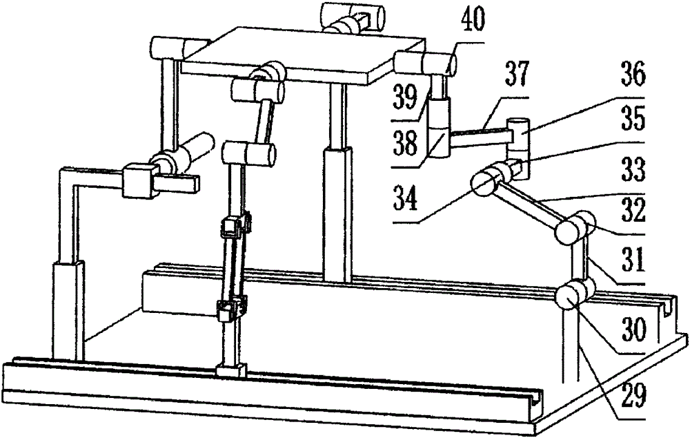 Fully-isotropic two-dimensional movement and rotation parallel robot mechanism