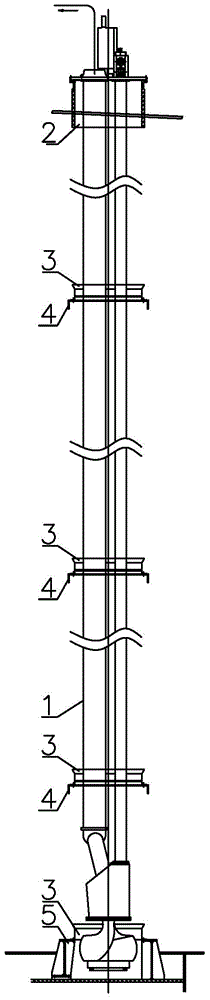 Installation method of deep well pump suitable for ballast tank coating protection requirements