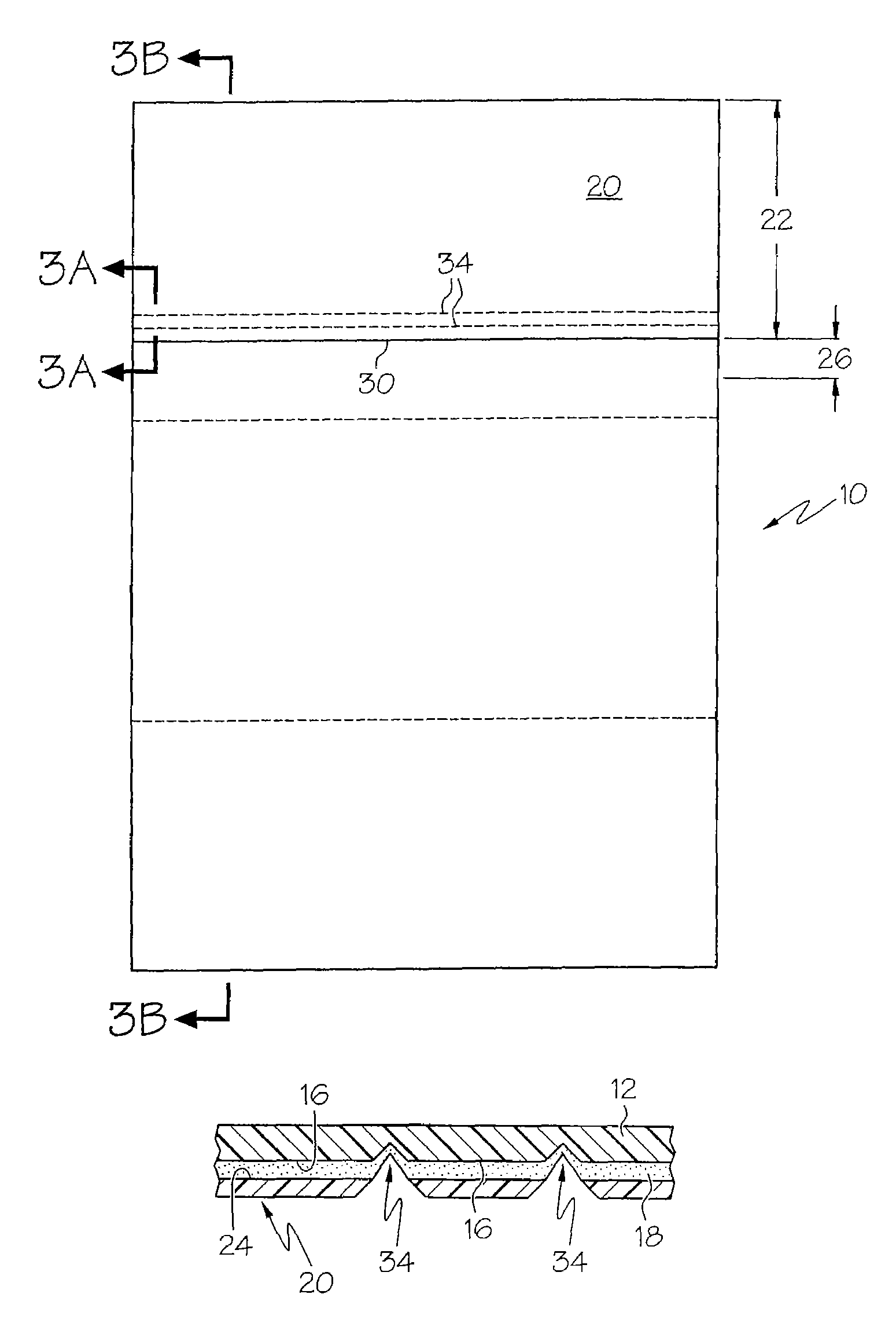 Business form with label stock and message bearing stock