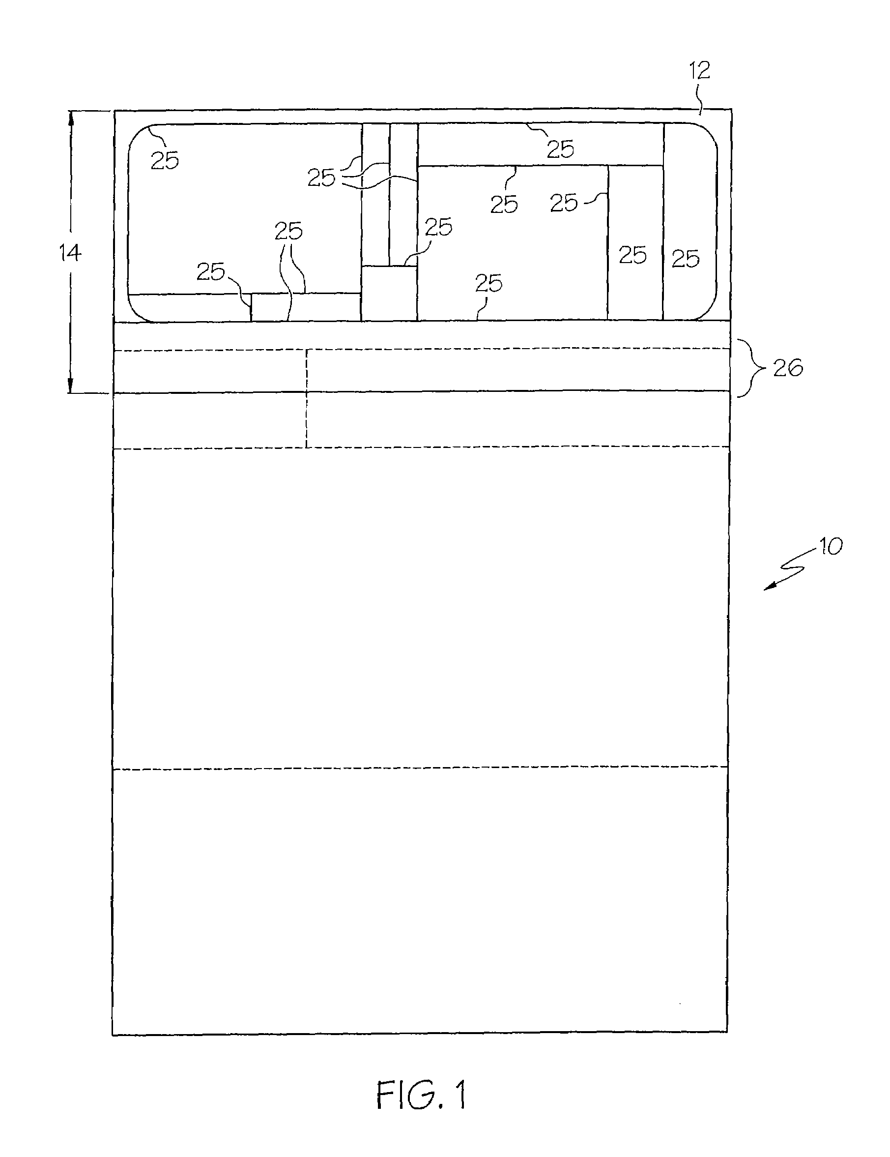 Business form with label stock and message bearing stock