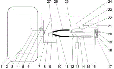 An online detection method for dissolved gas in transformer oil