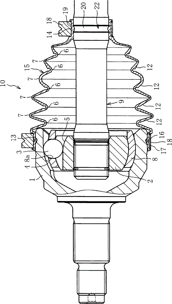 Boot for constant velocity universal joint, and constant velocity universal joint