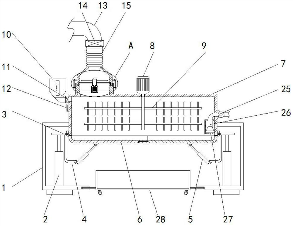 Environment-friendly sewage treatment device and sewage treatment method