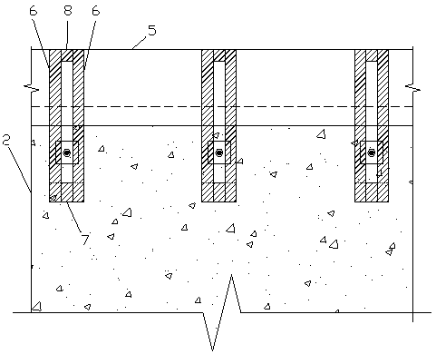 Assembly type building external wall PC component top reinforcing component and reinforcing method thereof