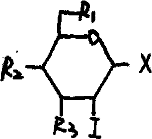 Glucose iodine derivative, preparation method thereof and application thereof in pharmacy